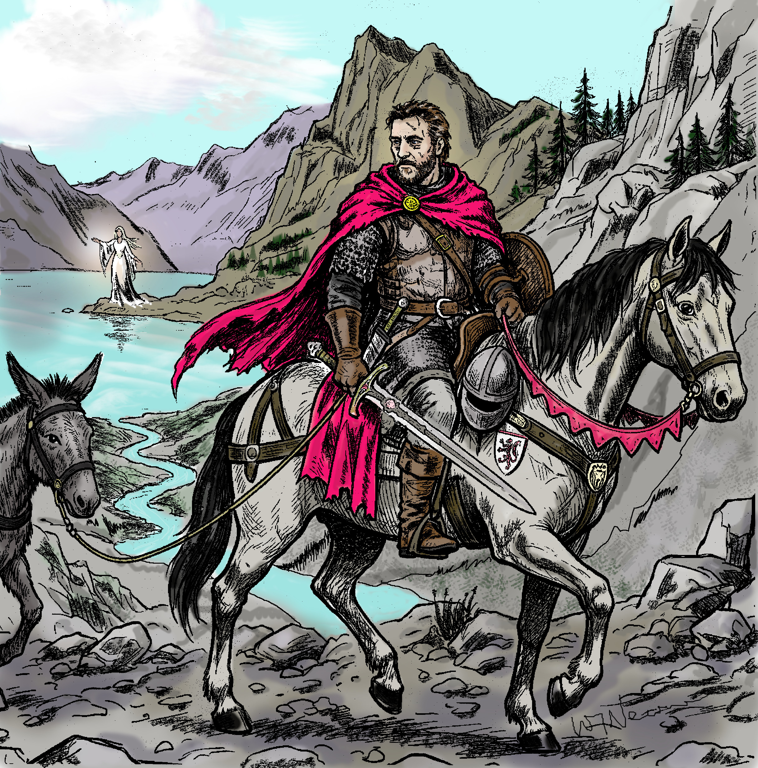 Arthur Returns Excalibur